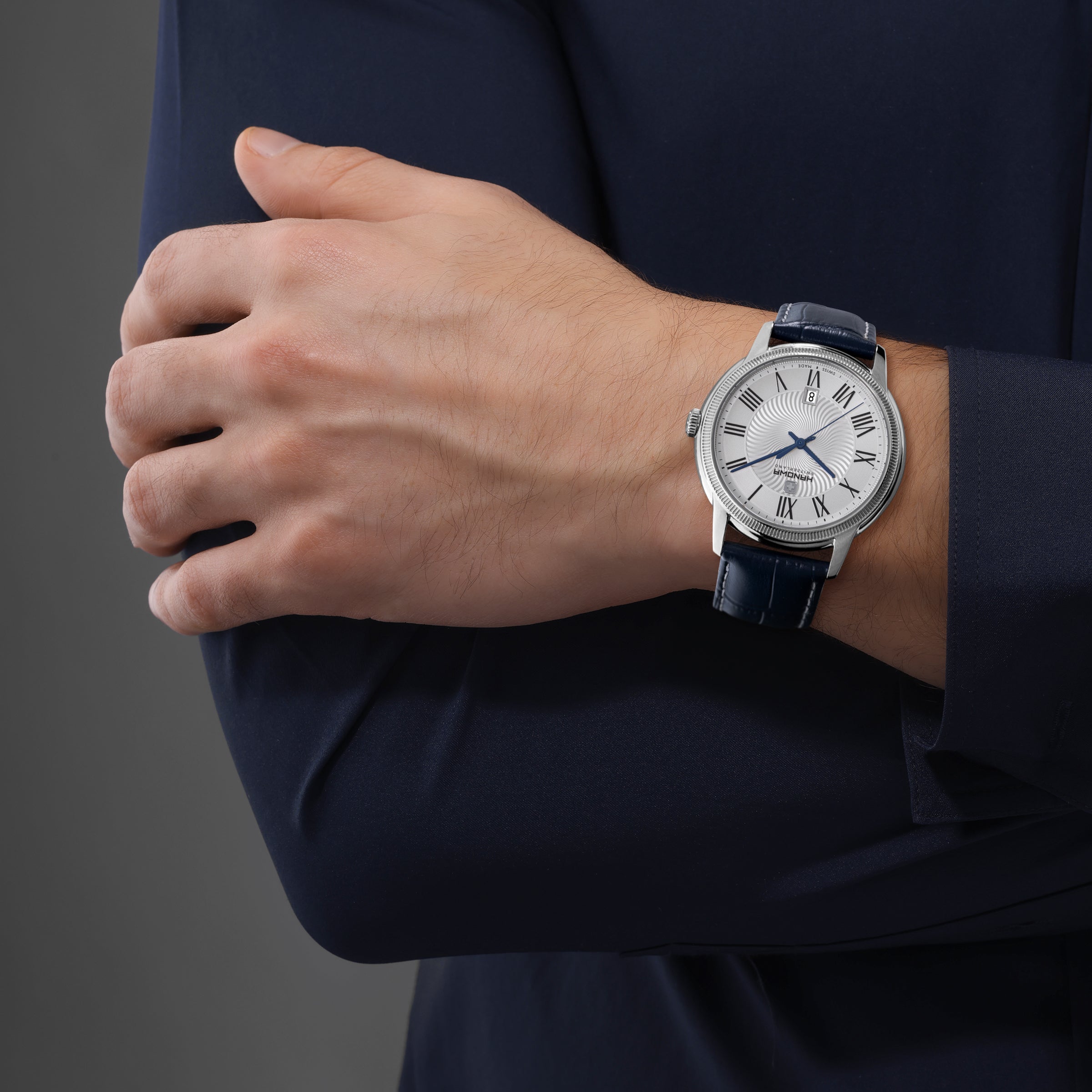 Salvan correa azul y esfera blanca