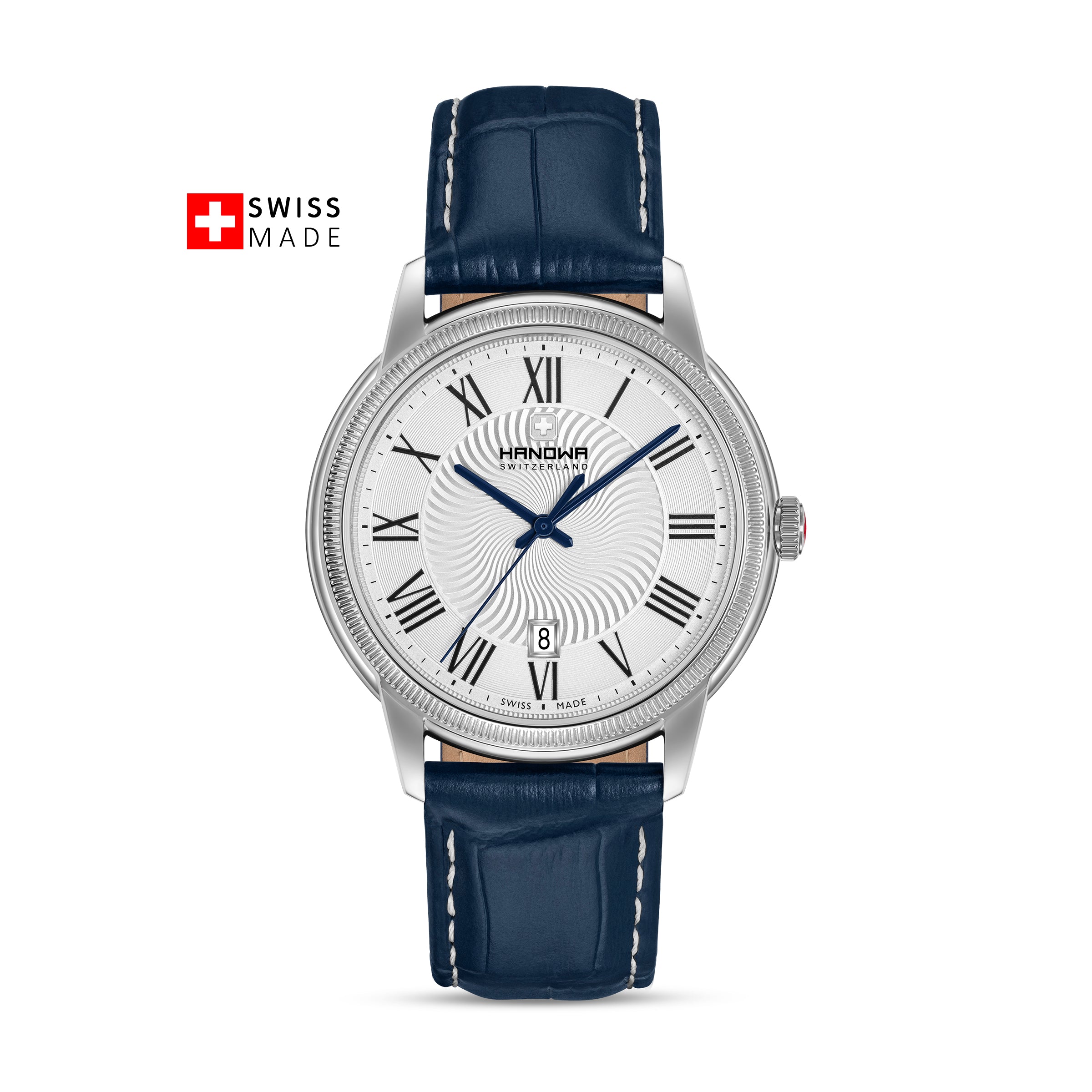 Salvan correa azul y esfera blanca