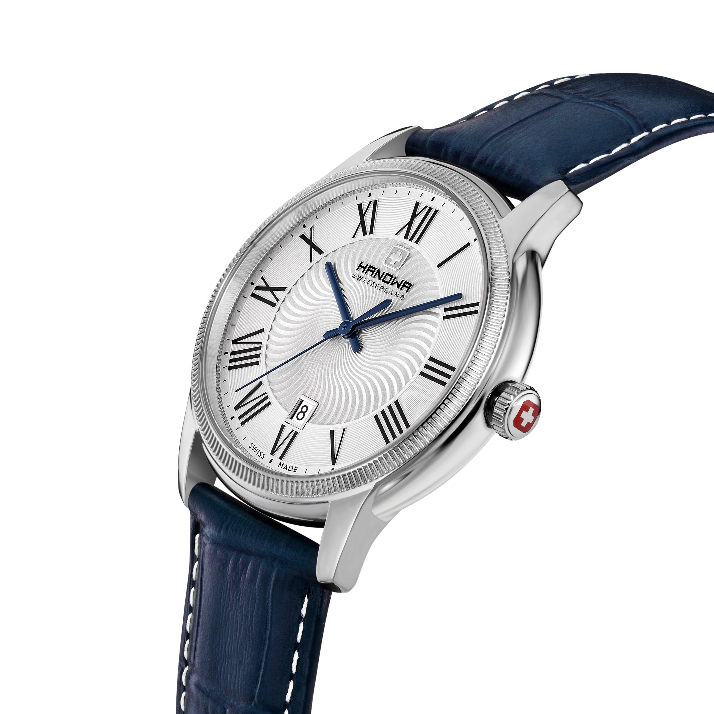 Salvan correa azul y esfera blanca