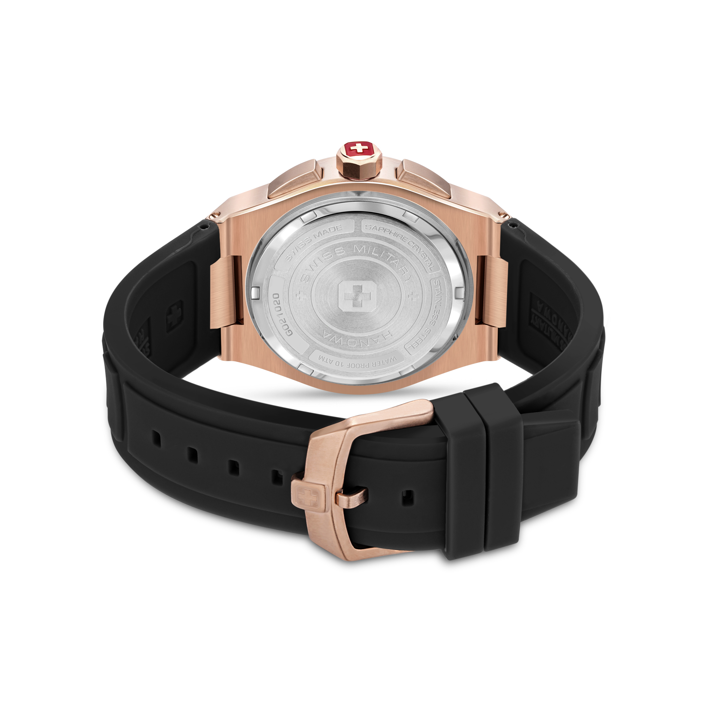 Sonoran Chrono Black Dial Rose Gold Colored Case