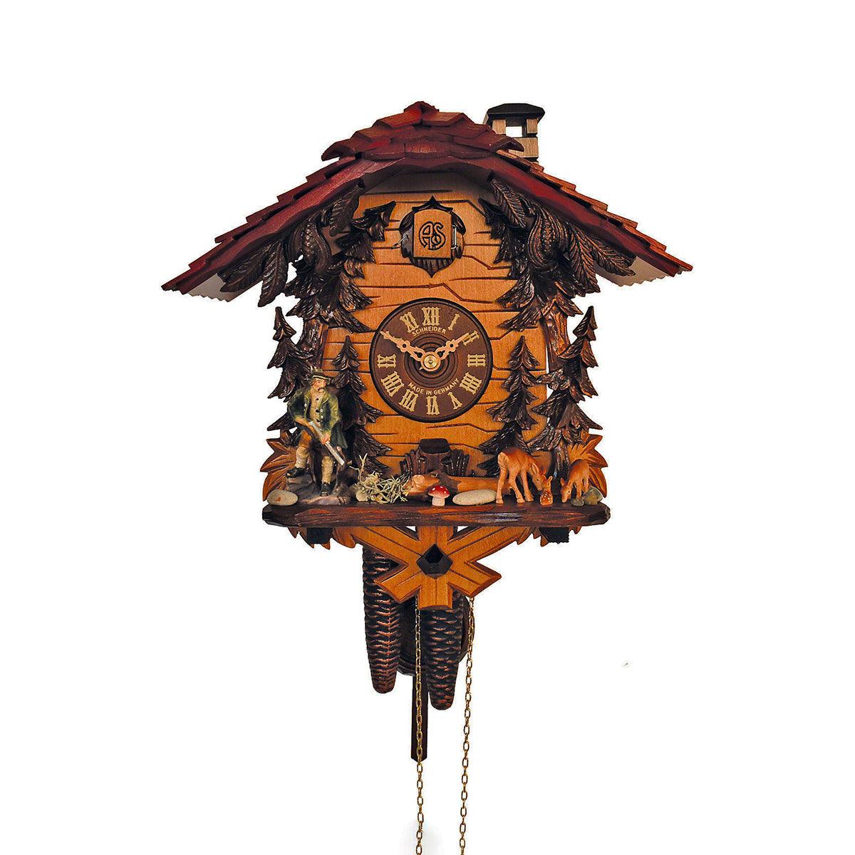Reloj musical Cucú tallado a mano