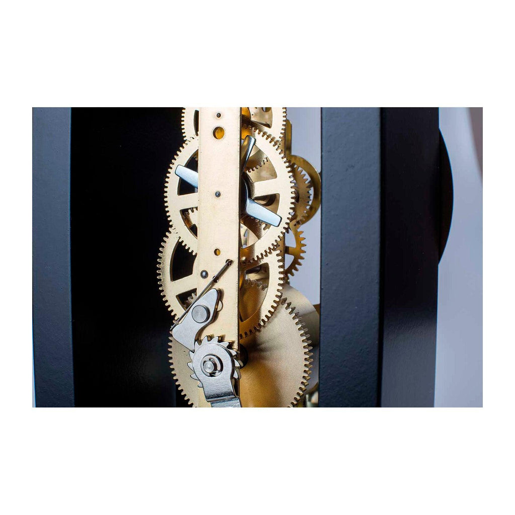 Reloj de mesa Skeleton moderno con movimiento mecánicon rojo