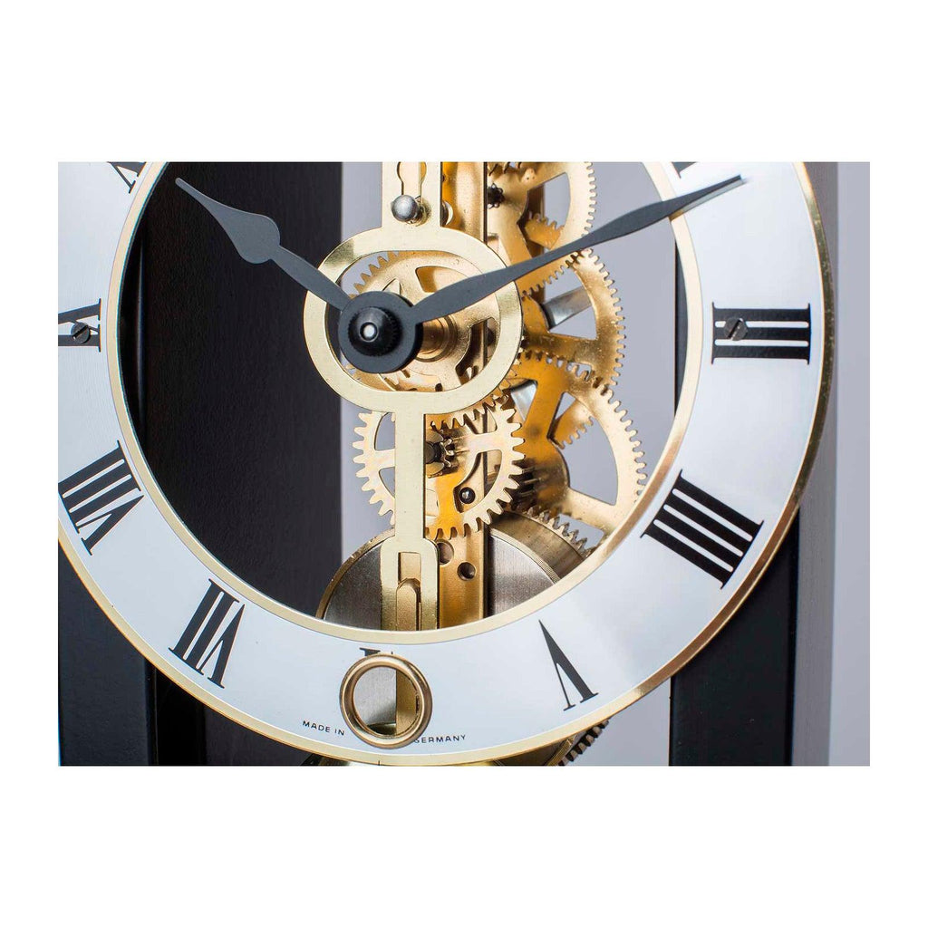 Reloj de mesa Skeleton moderno con movimiento mecánicon rojo