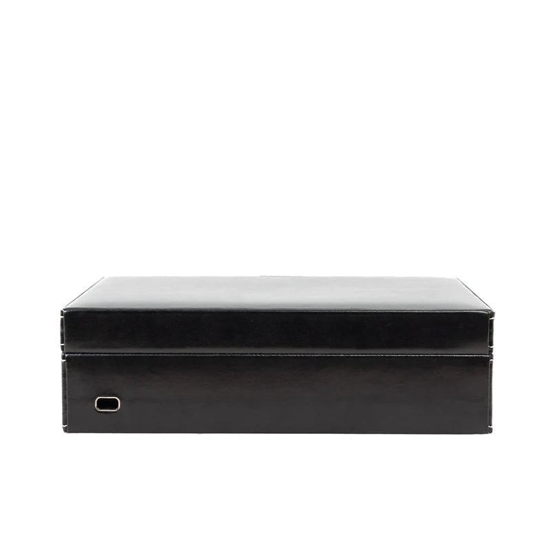 Caja de reloj londinense de cuero para 10 relojes