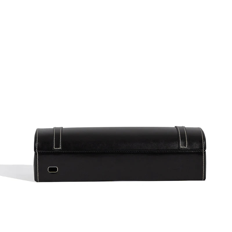 Caja de reloj londinense de cuero para 5 relojes