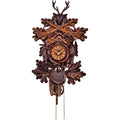 Reloj musical cucú tallado a mano