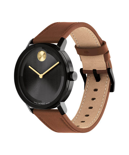 Bold Evolution 2.0 dial negro correa marrón