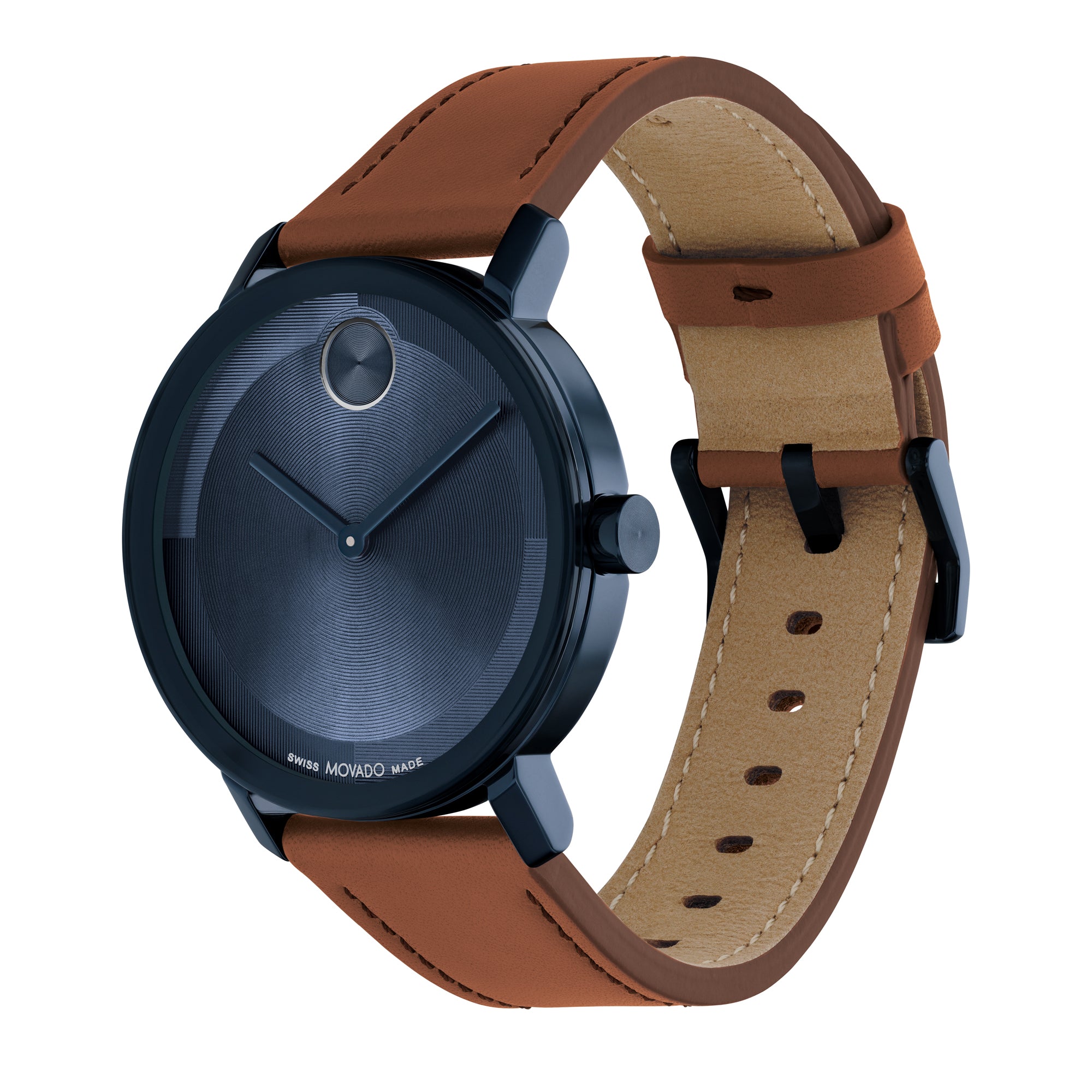 Bold Evolution 2.0 dial azul correa marrón