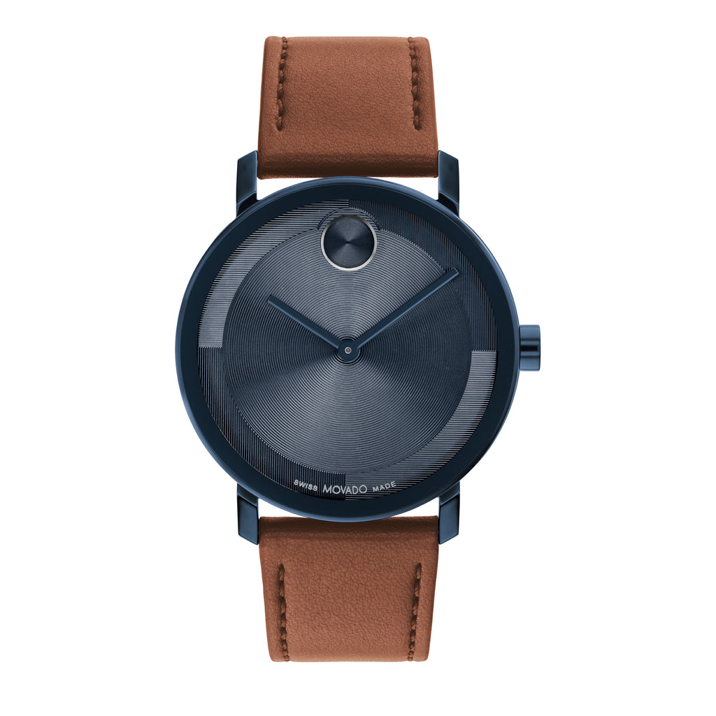 Bold Evolution 2.0 dial azul correa marrón