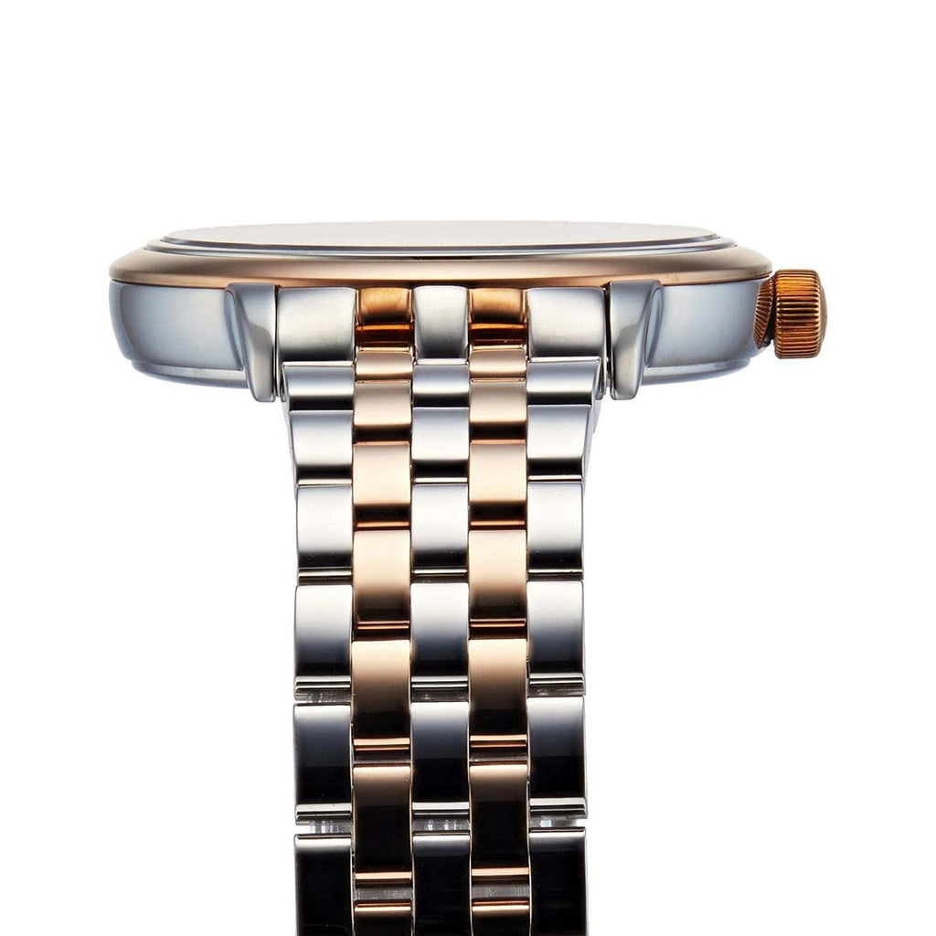 Toccata Quartz bicolor dial negro con diamantes