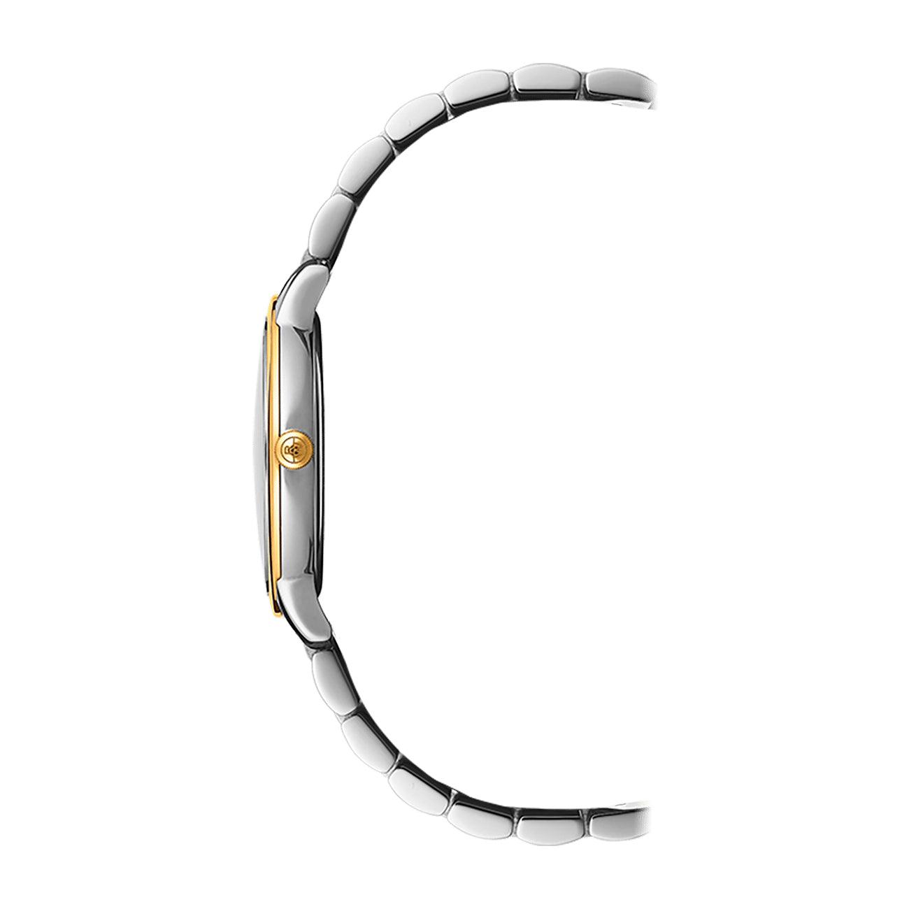Toccata Quartz bicolor dial nacar con diamantes