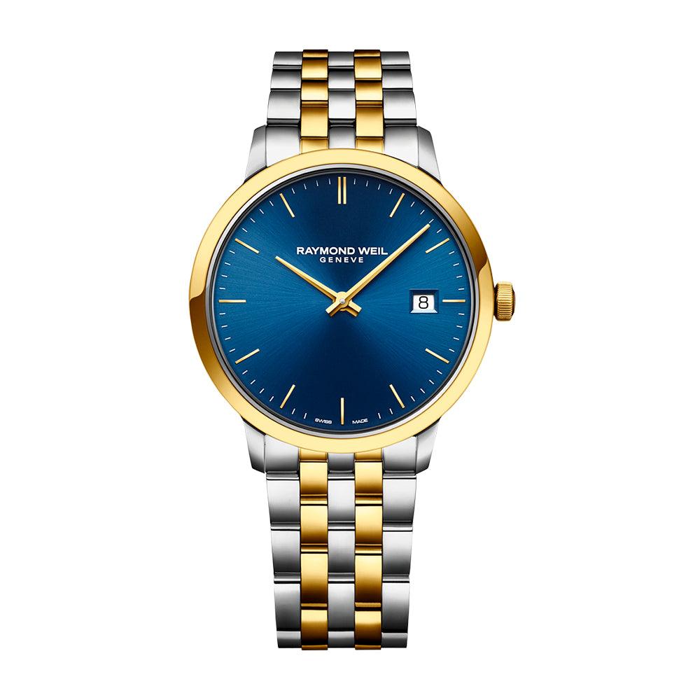 Toccata Quartz bicolor con PVD oro amarillo