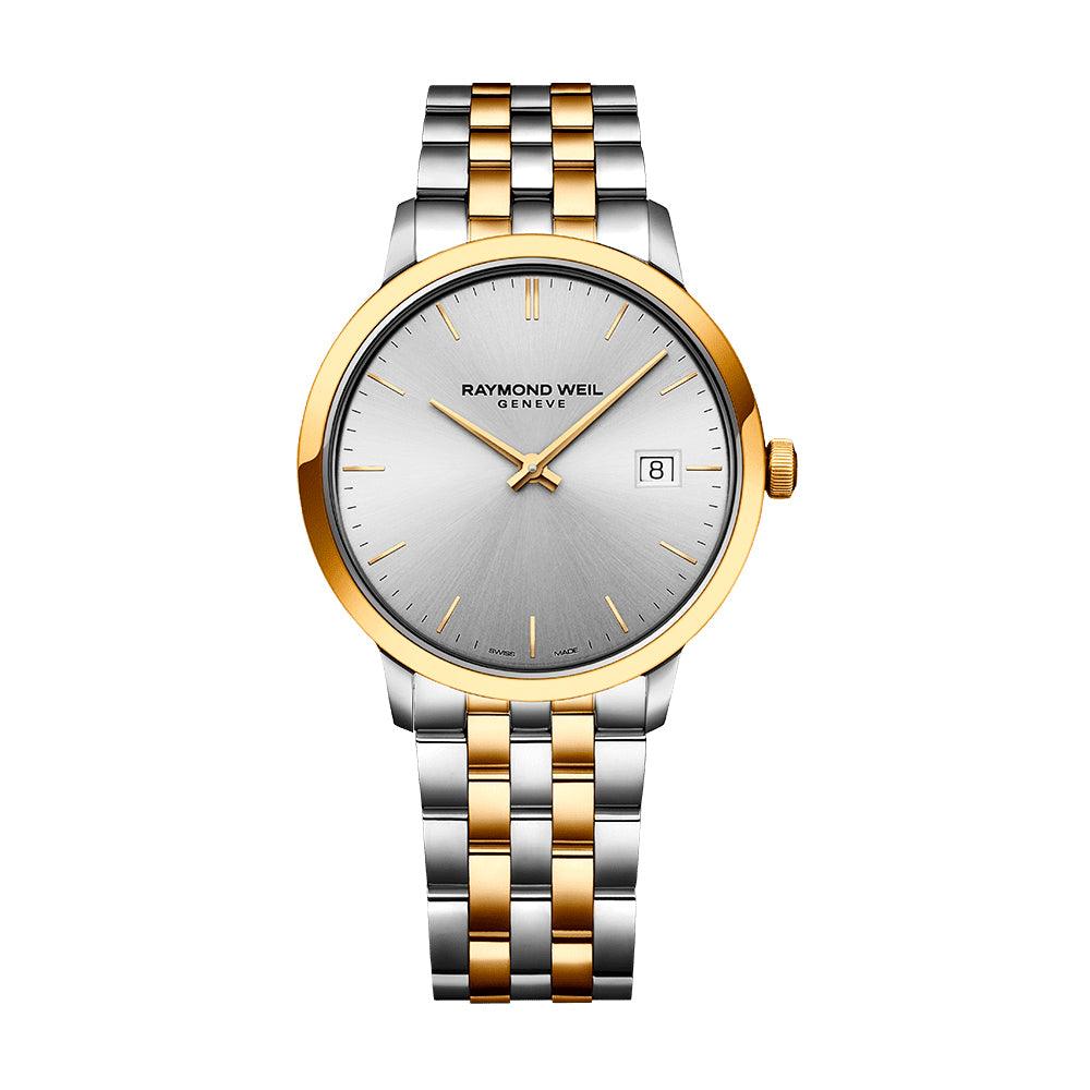 Toccata Quartz bicolor con PVD oro amarillo
