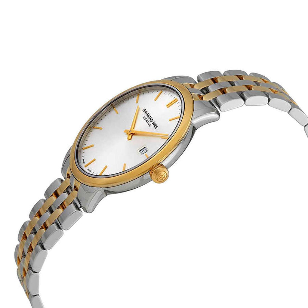 Toccata Quartz bicolor con PVD oro amarillo