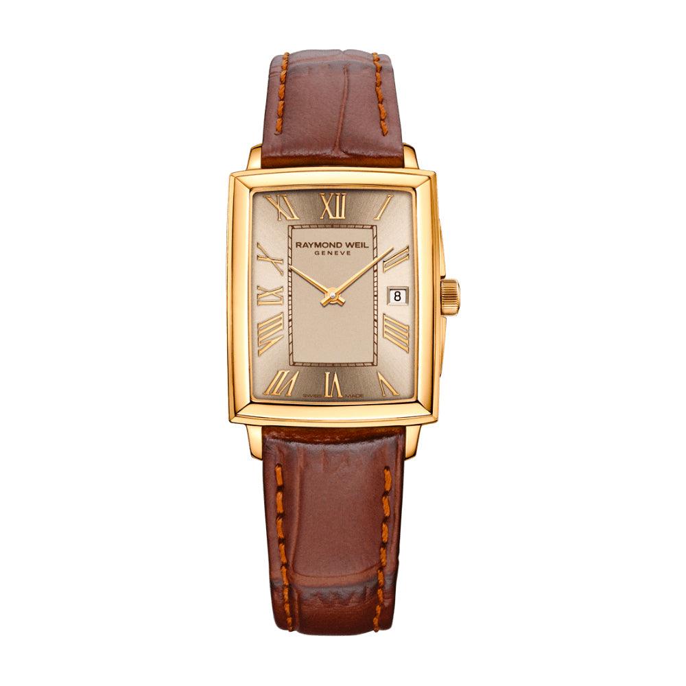 Toccata Quartz dial champán con PVD oro amarillo