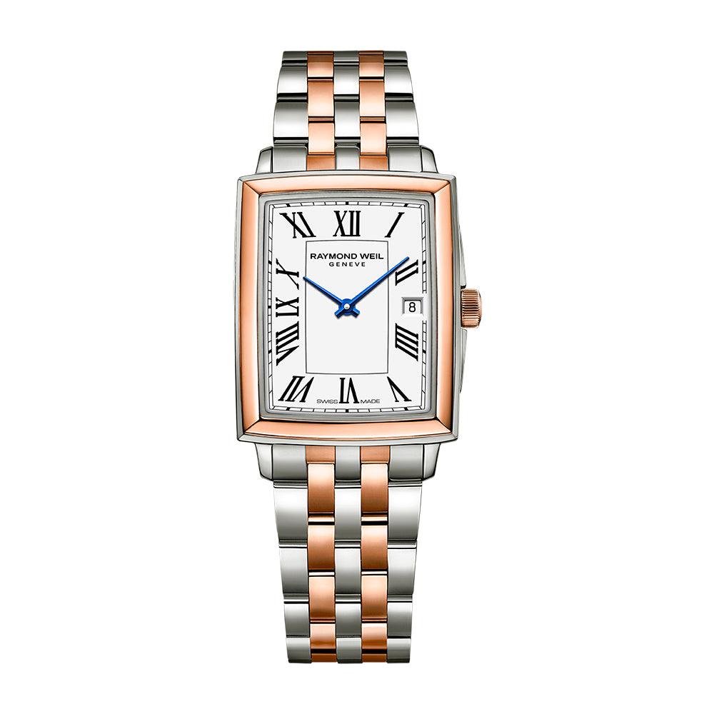 Toccata Quartz bicolor con PVD en oro rosa