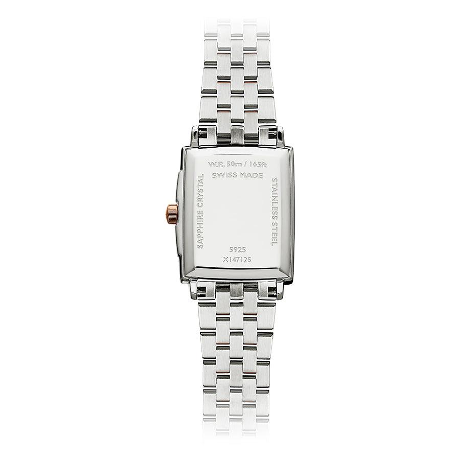 Toccata Quartz bicolor con PVD en oro rosa