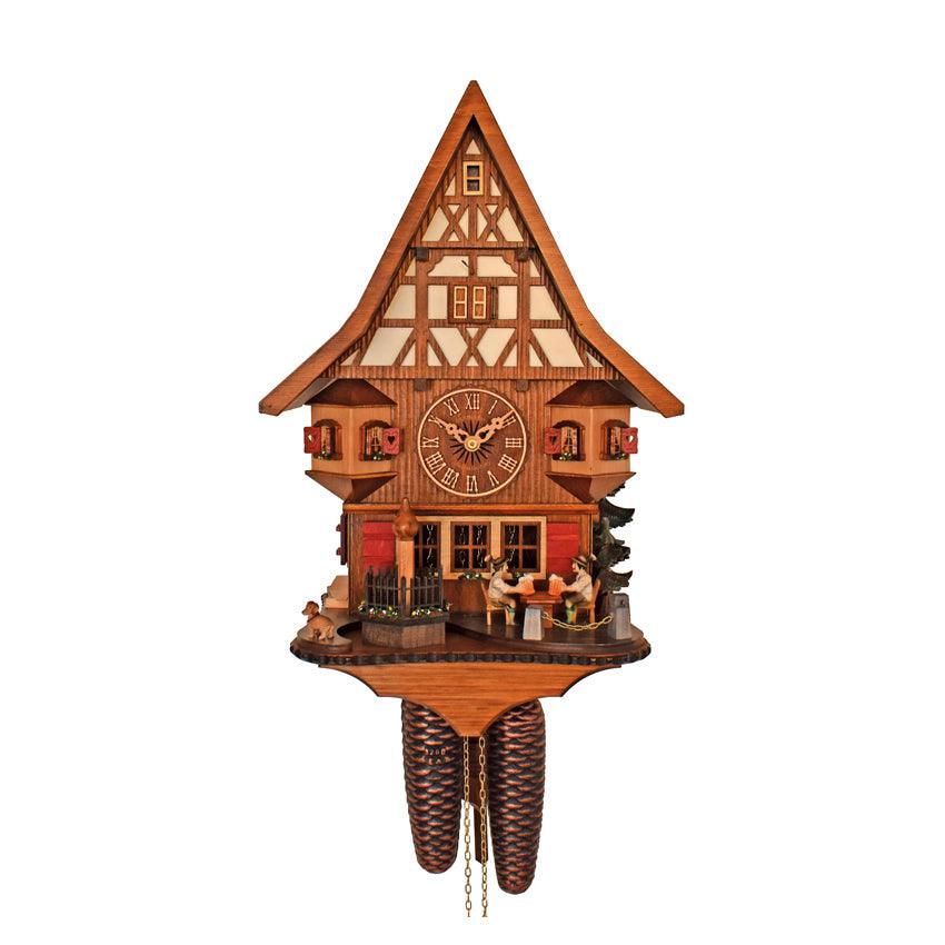 Reloj musical Cucú tallado a mano