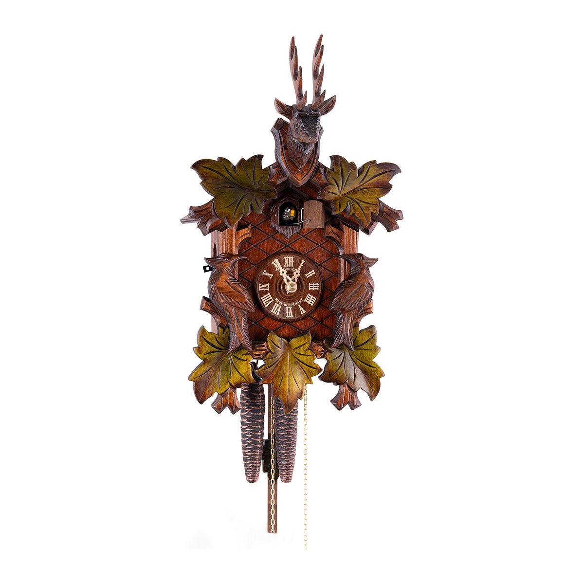 Reloj musical Cucú tallado a mano