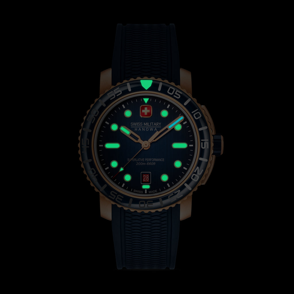 Black Marlin Blue Dial