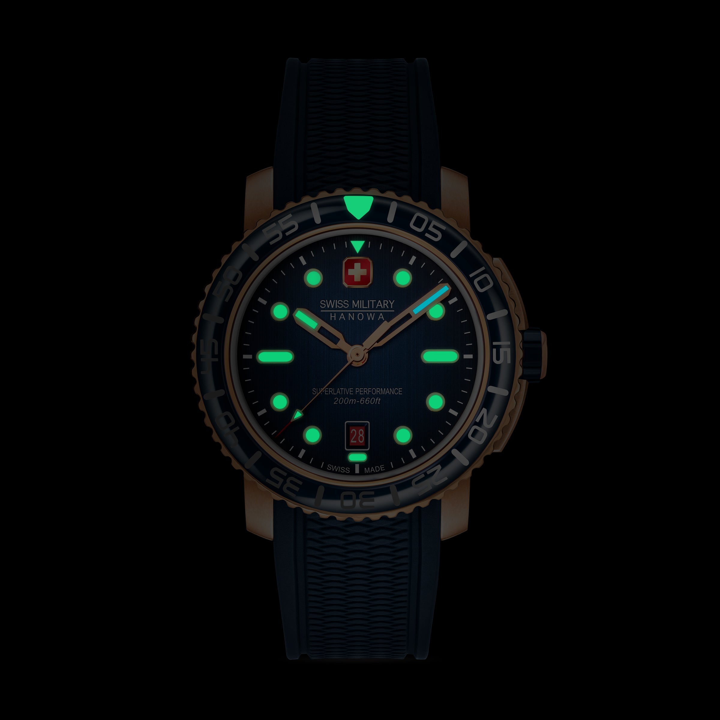 Black Marlin Blue Dial