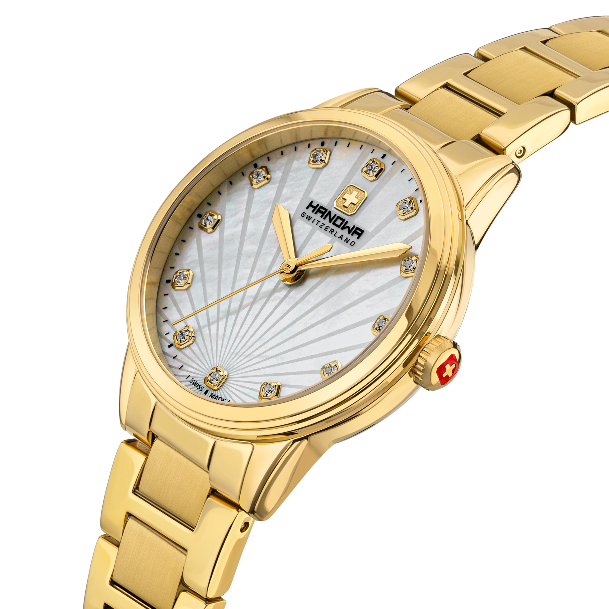 Canova Lady White Dial Gold