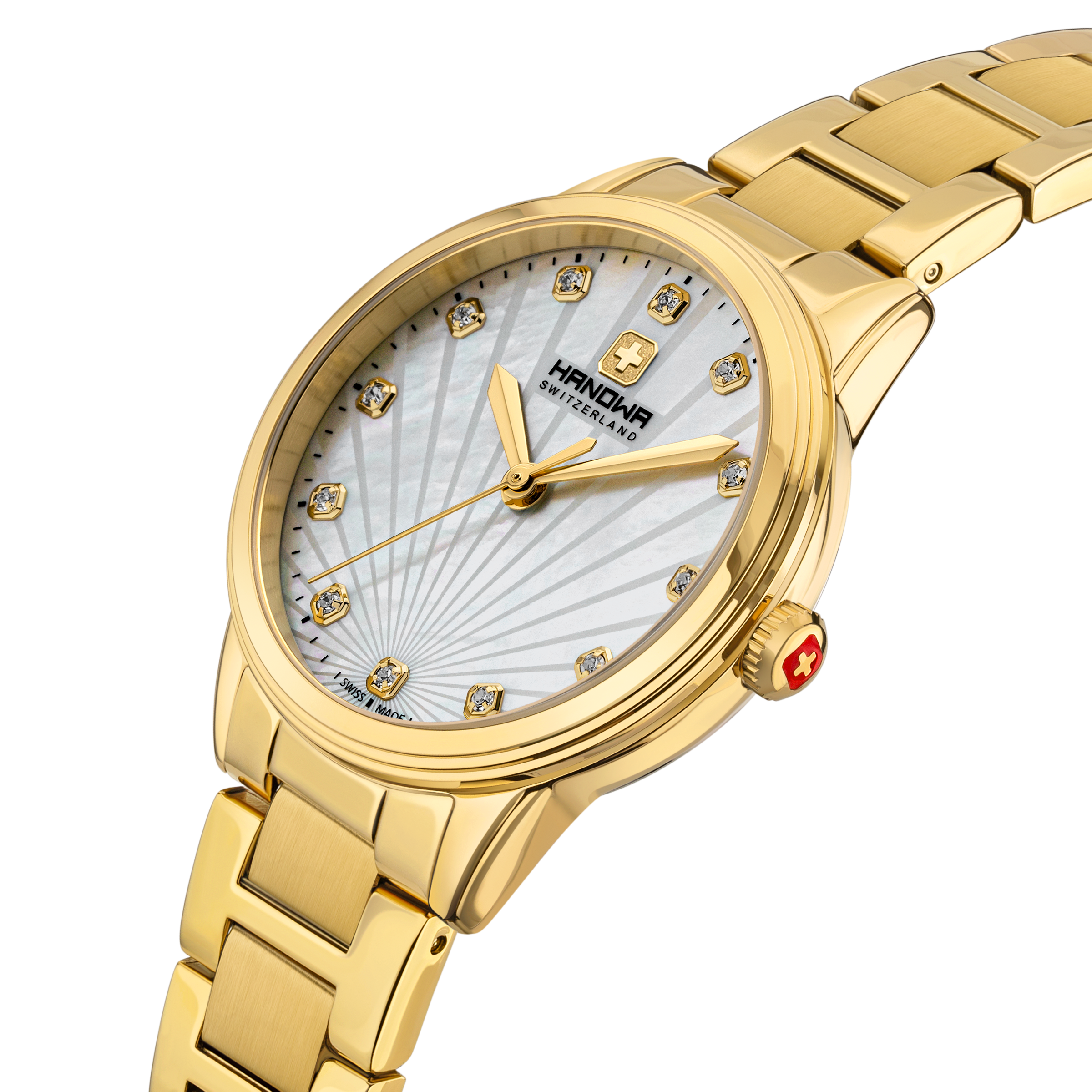 Canova Lady White Dial Gold