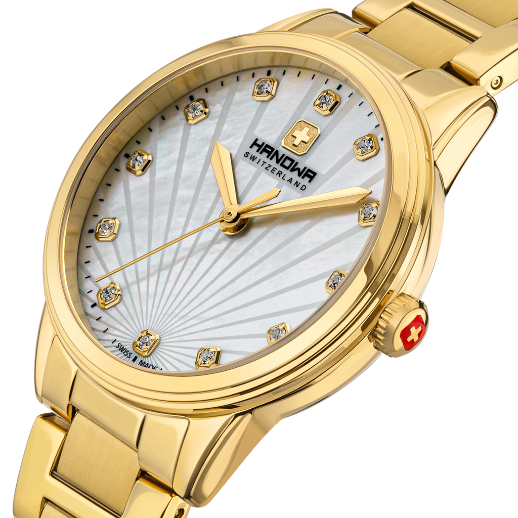 Canova Lady White Dial Gold