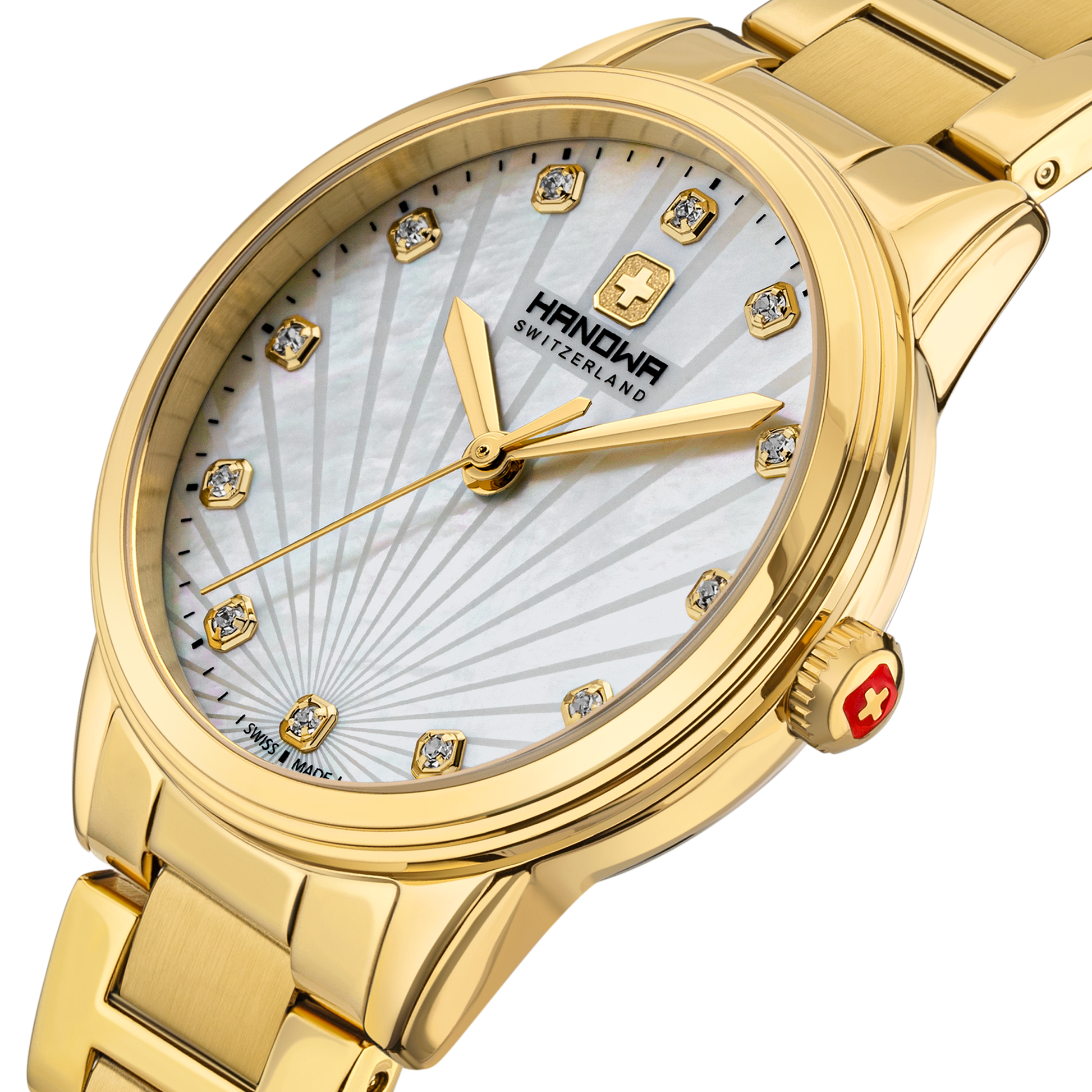 Canova Lady White Dial Gold