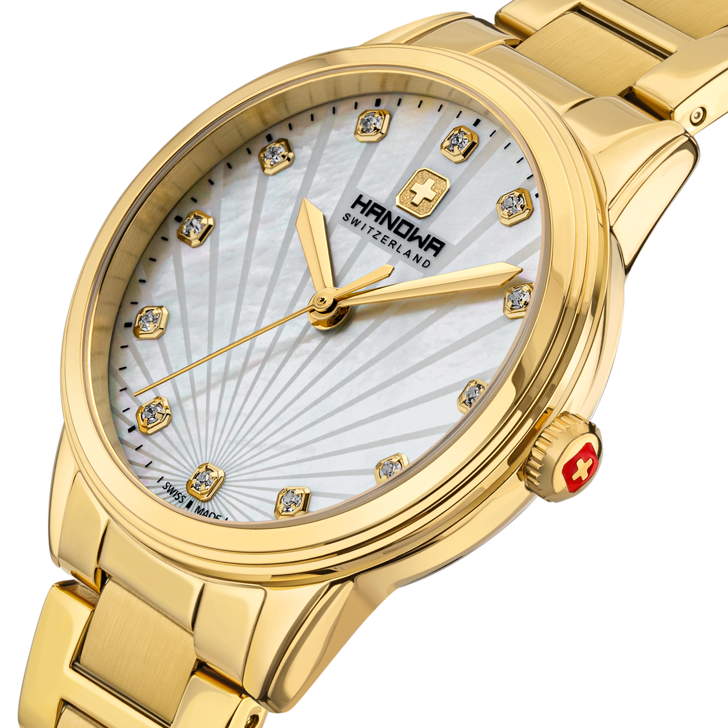 Canova Lady White Dial Gold