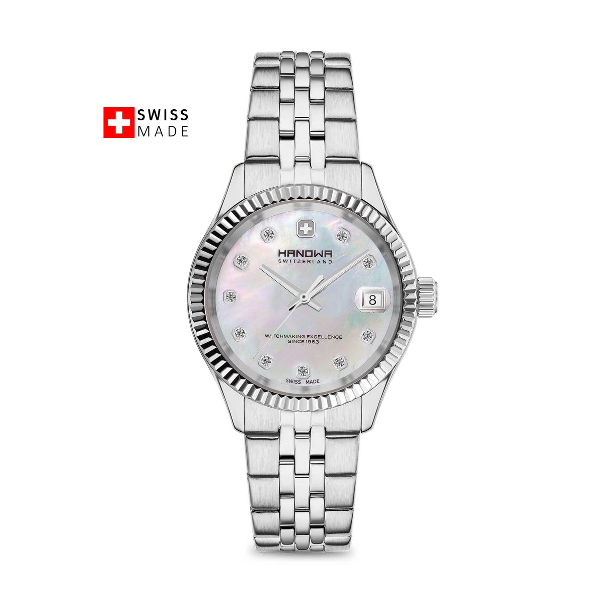 Sense Lady Pearl White Dial