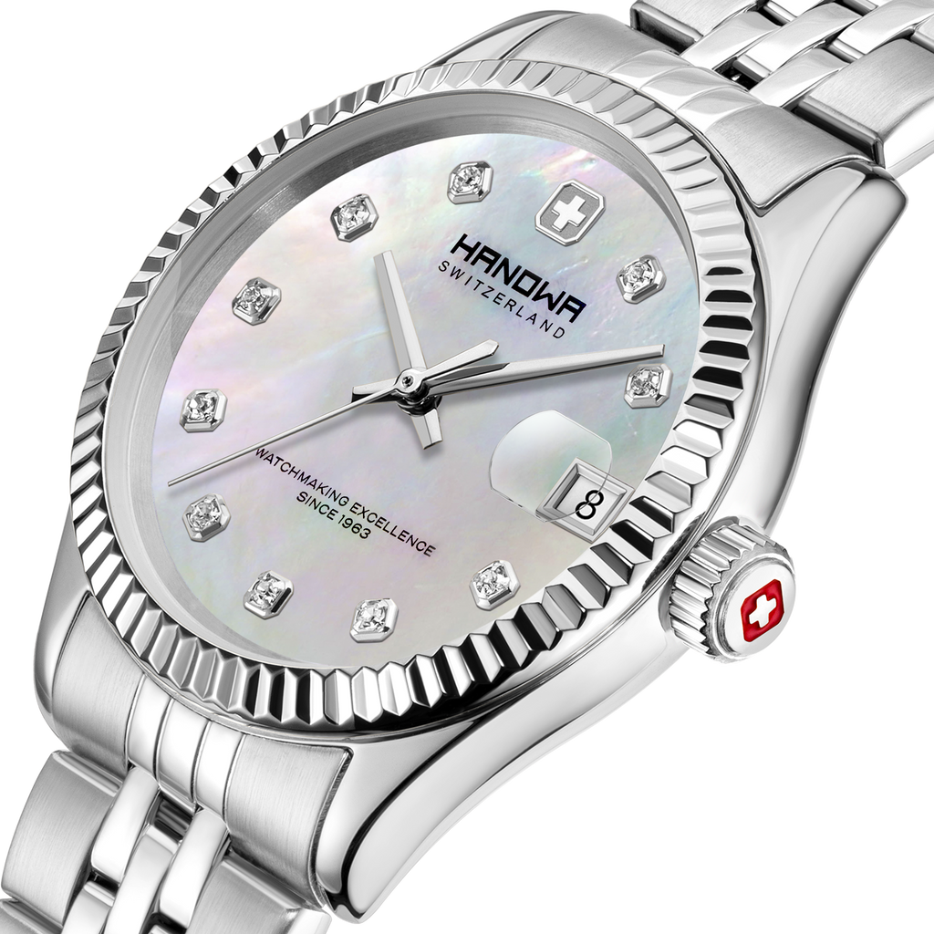 Sense Lady Pearl White Dial