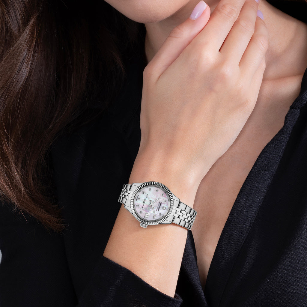Sense Lady Pearl White Dial