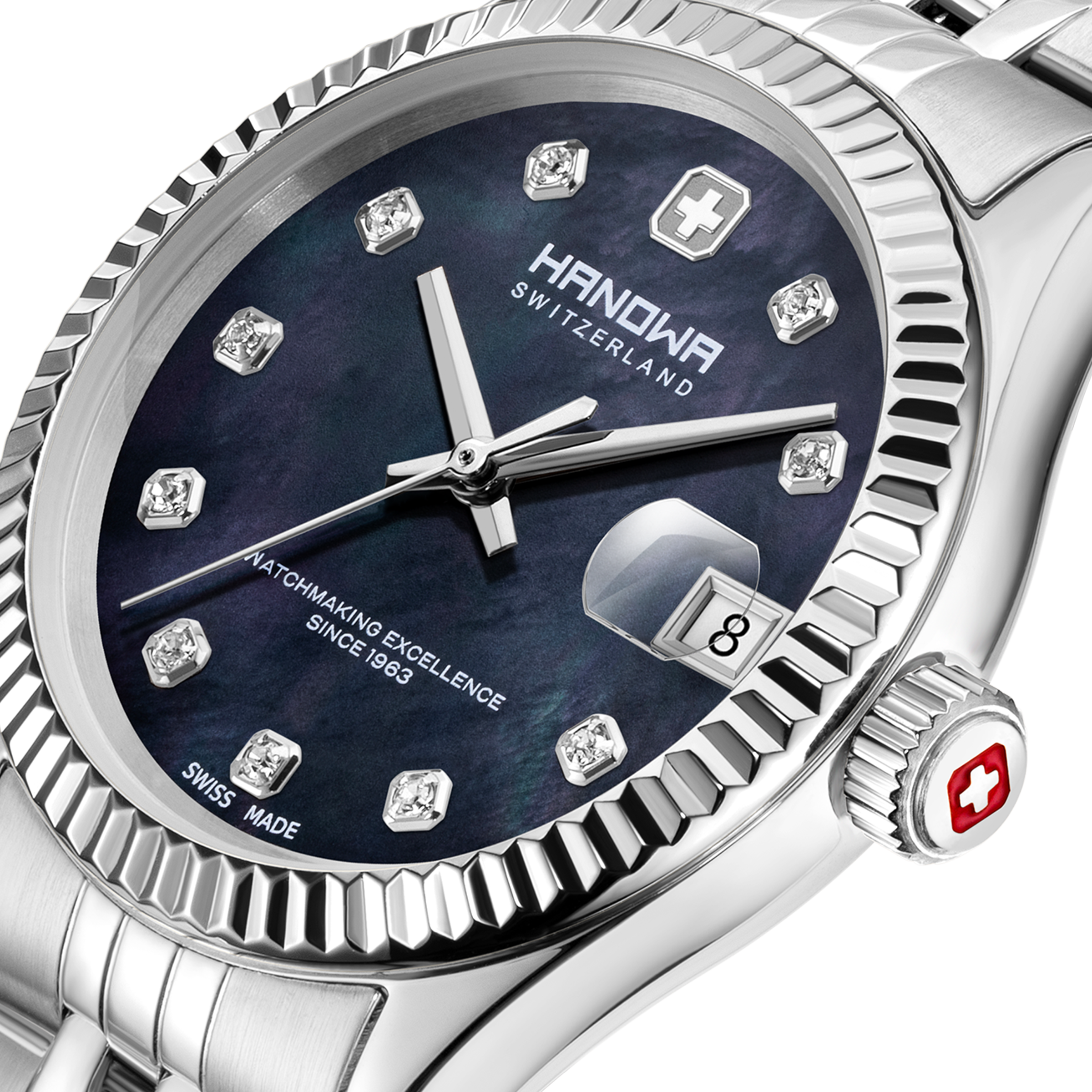 Sense Lady Pearl Blue Dial