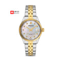 Sense Lady Pearl White Dial Bicolor Gold