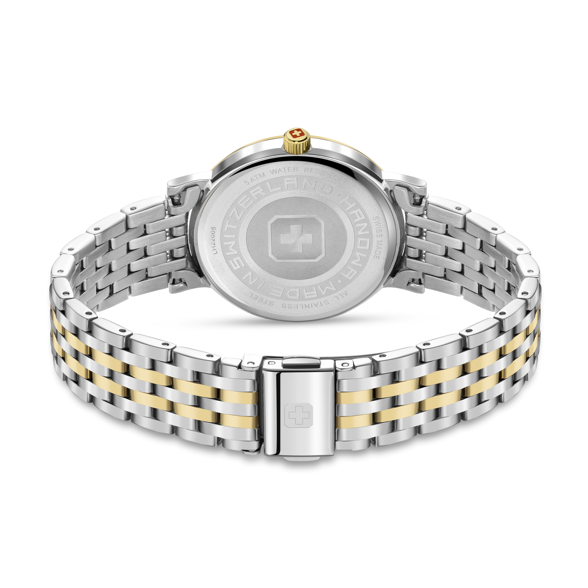 Rivera Lady White Dial Bicolor Gold