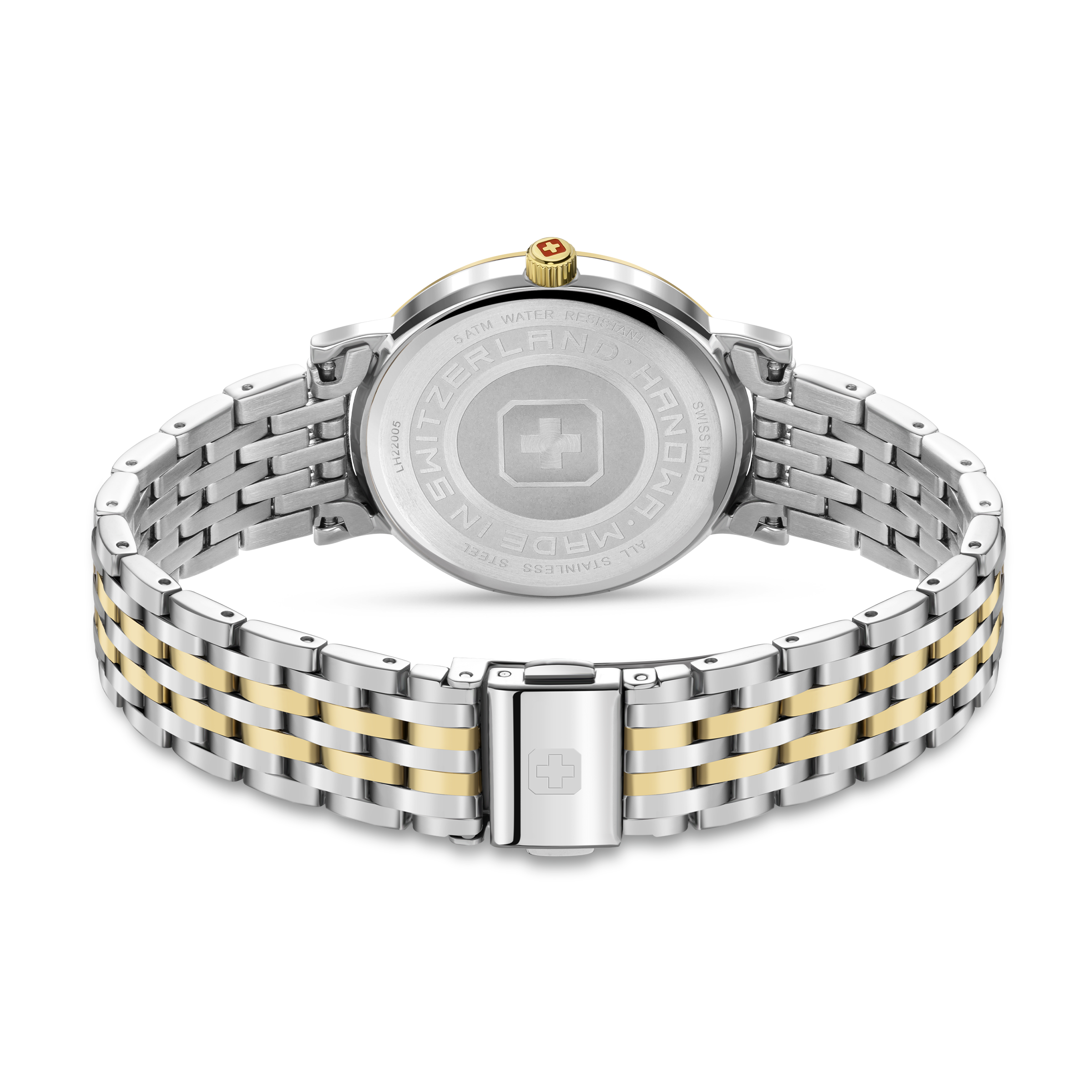 Rivera Lady White Dial Bicolor Gold