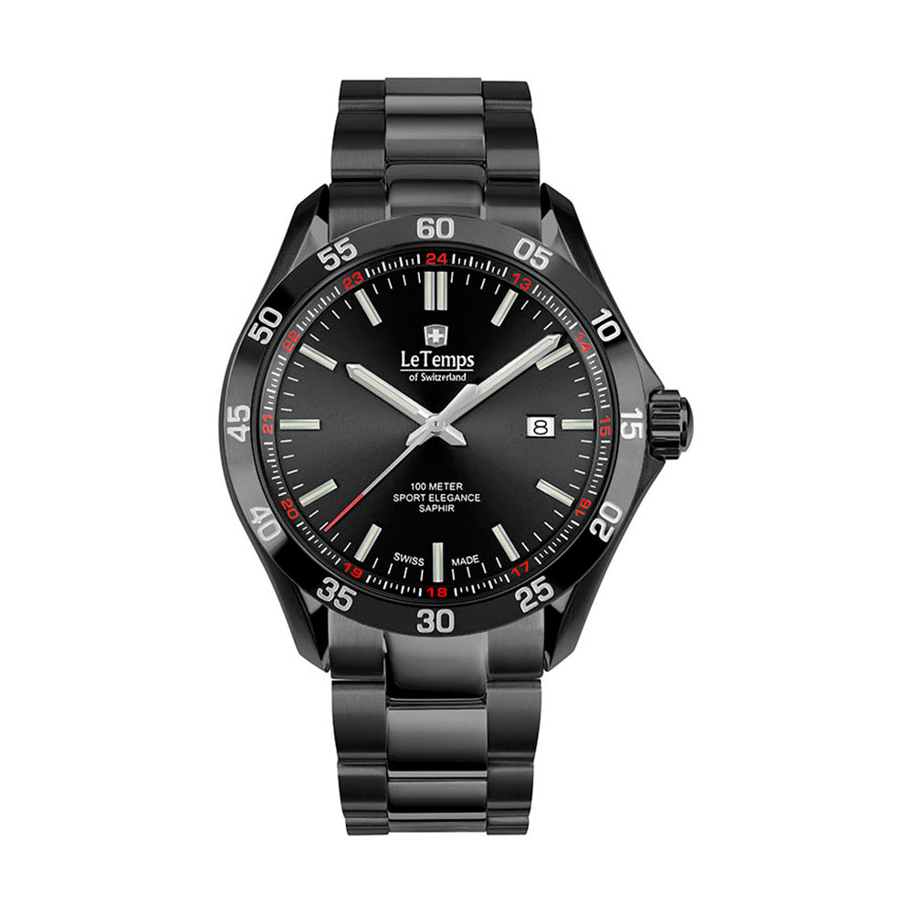 SPORT ELEGANCE GENT 43 SAPHIR QUARZ WATCH 100M