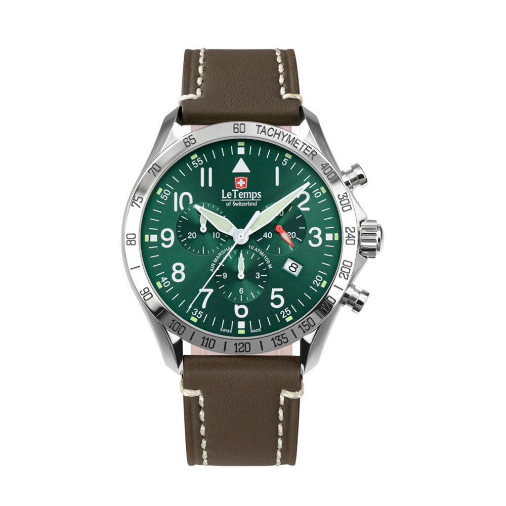 AIR MARSHAL 43 Q. CHRONO SAPHIR WATCH 100M
