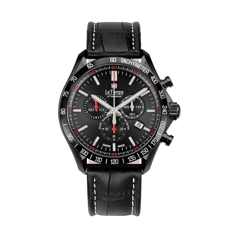 SPORT ELEG. GENT 43 Q. CHRONO SAPHIR WATCH 100M