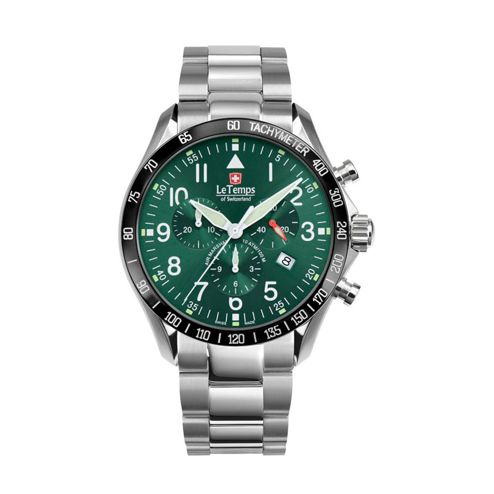 AIR MARSHAL 43 Q. CHRONO SAPHIR WATCH 100M