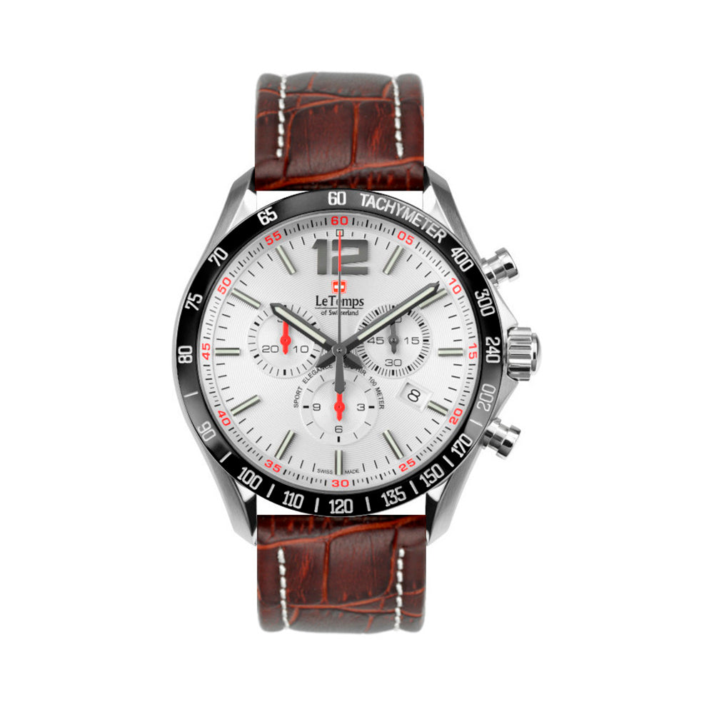 SPORT ELEG. GENT 43 Q. CHRONO SAPHIR WATCH 100M