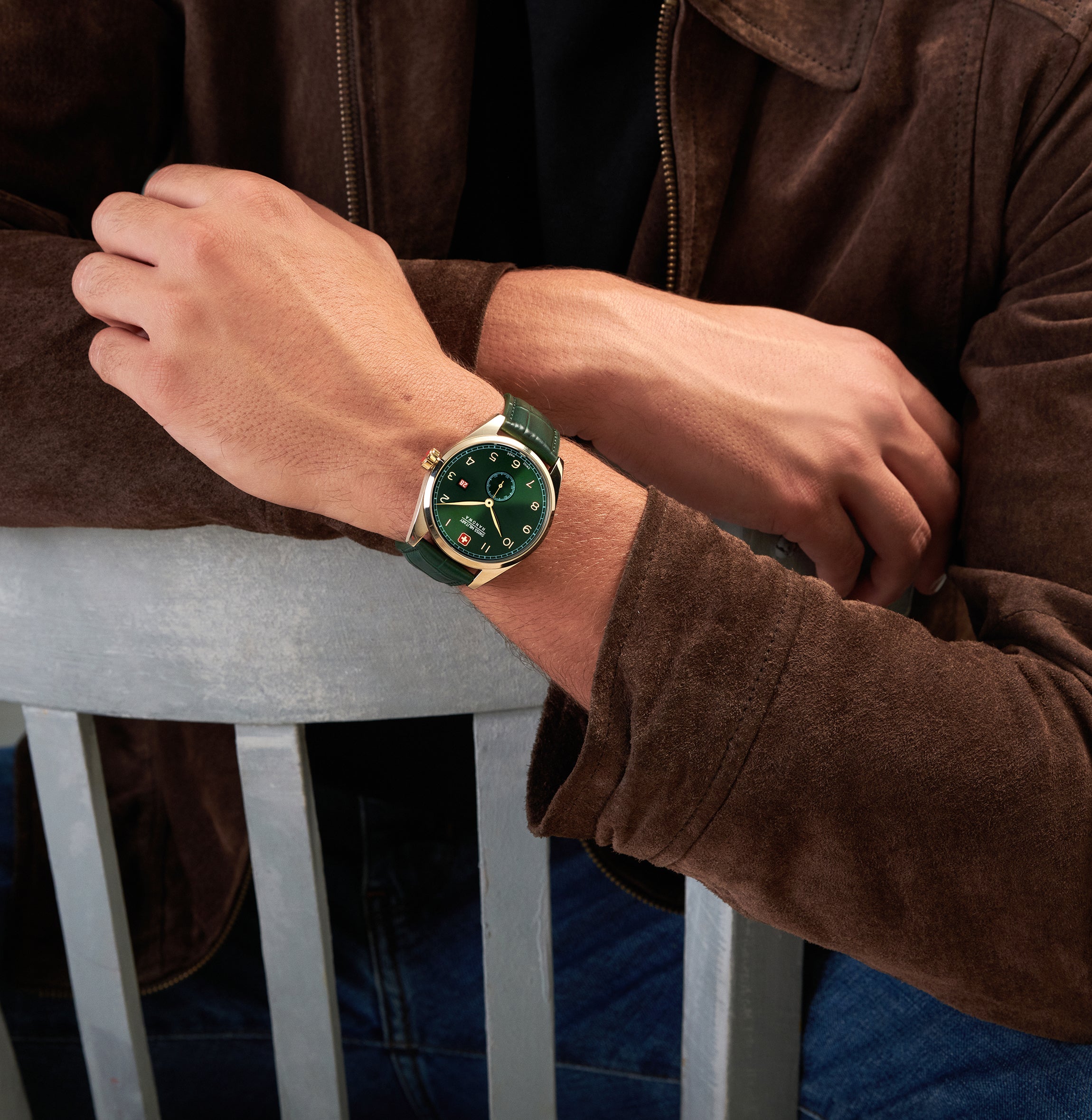 Lynx dial verde correa verde