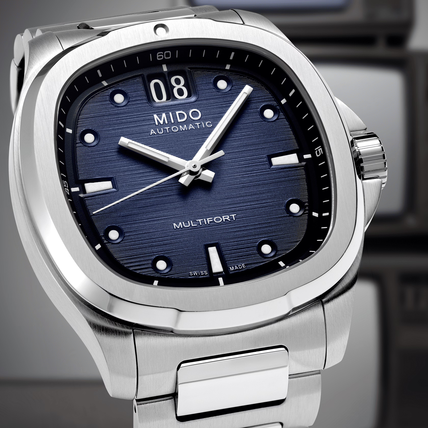 Multifort TV Big Date Blue Dial