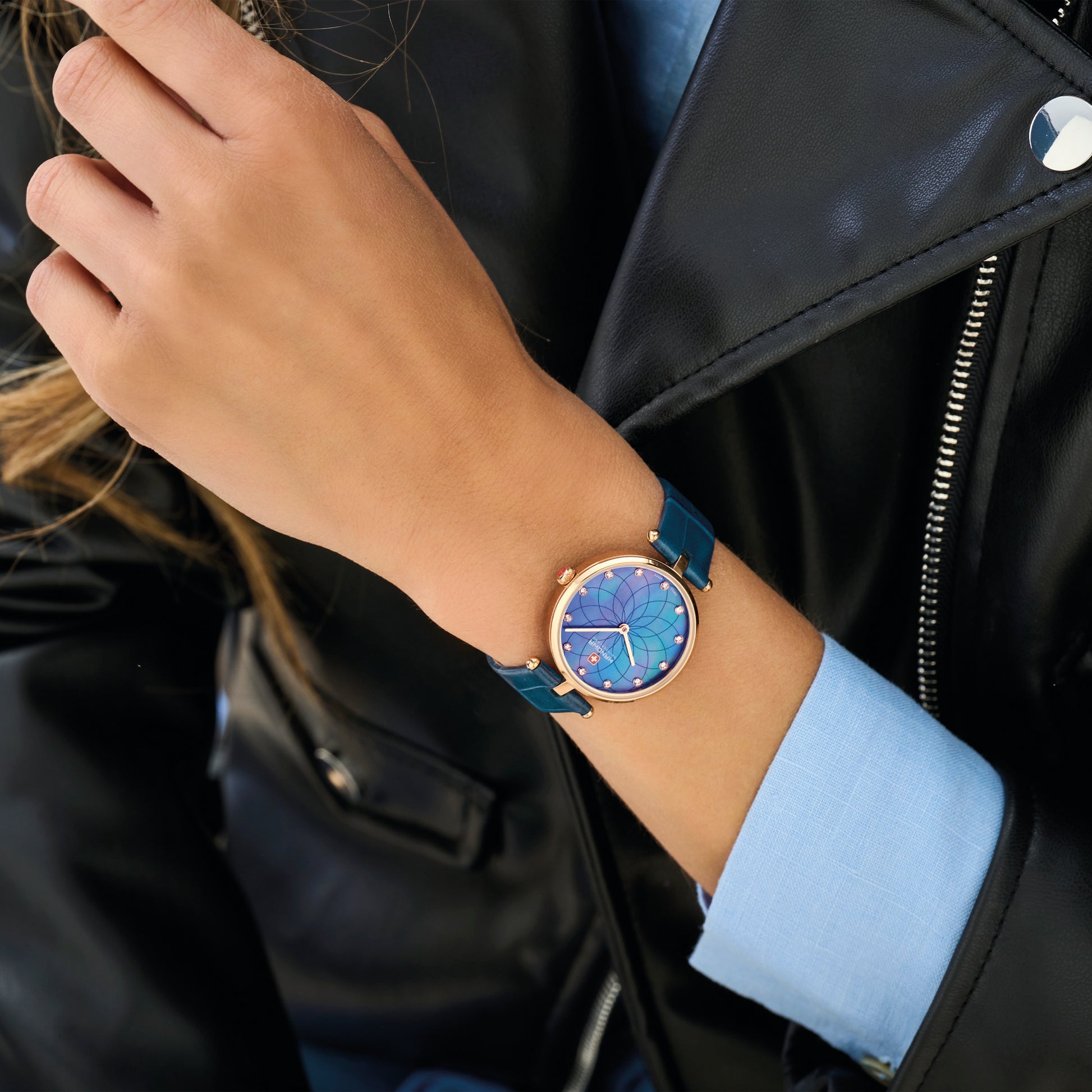 Maggia Lady Pearl Blue Dial