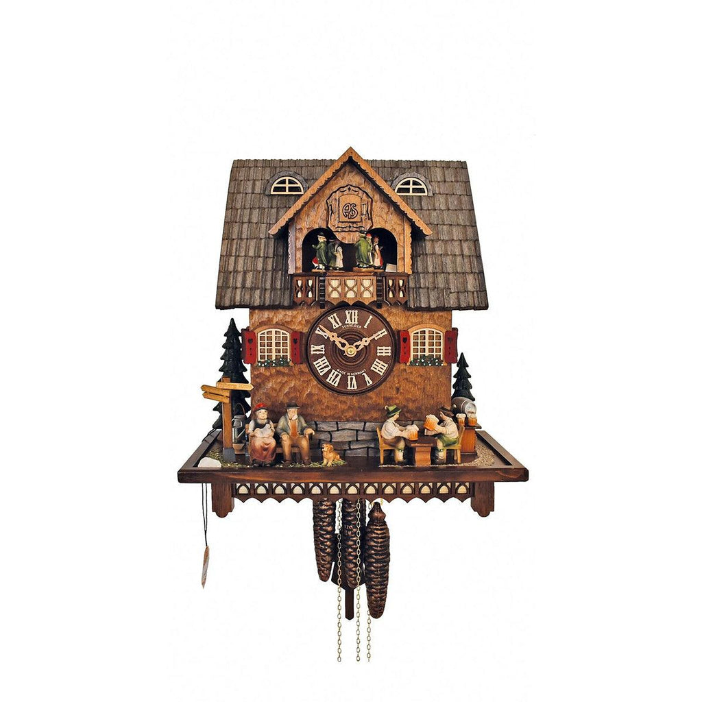 Reloj musical Cucú tallado a mano