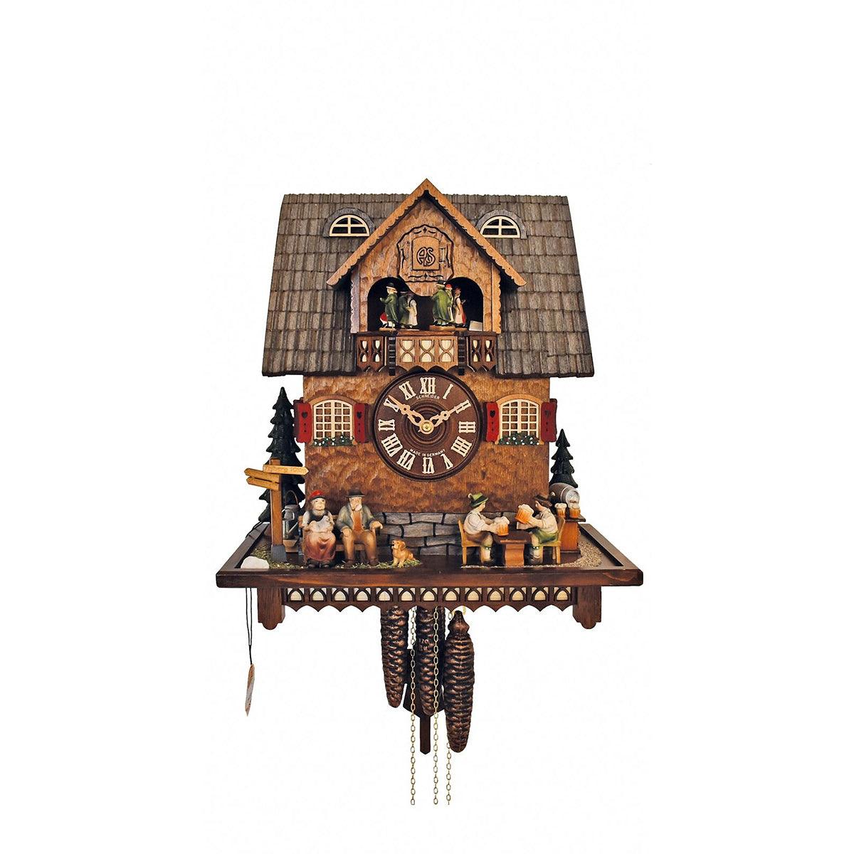 Reloj musical Cucú tallado a mano