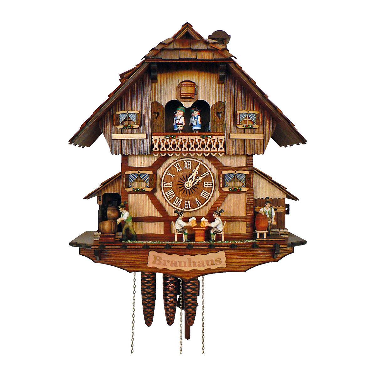Reloj musical Cucú tallado a mano