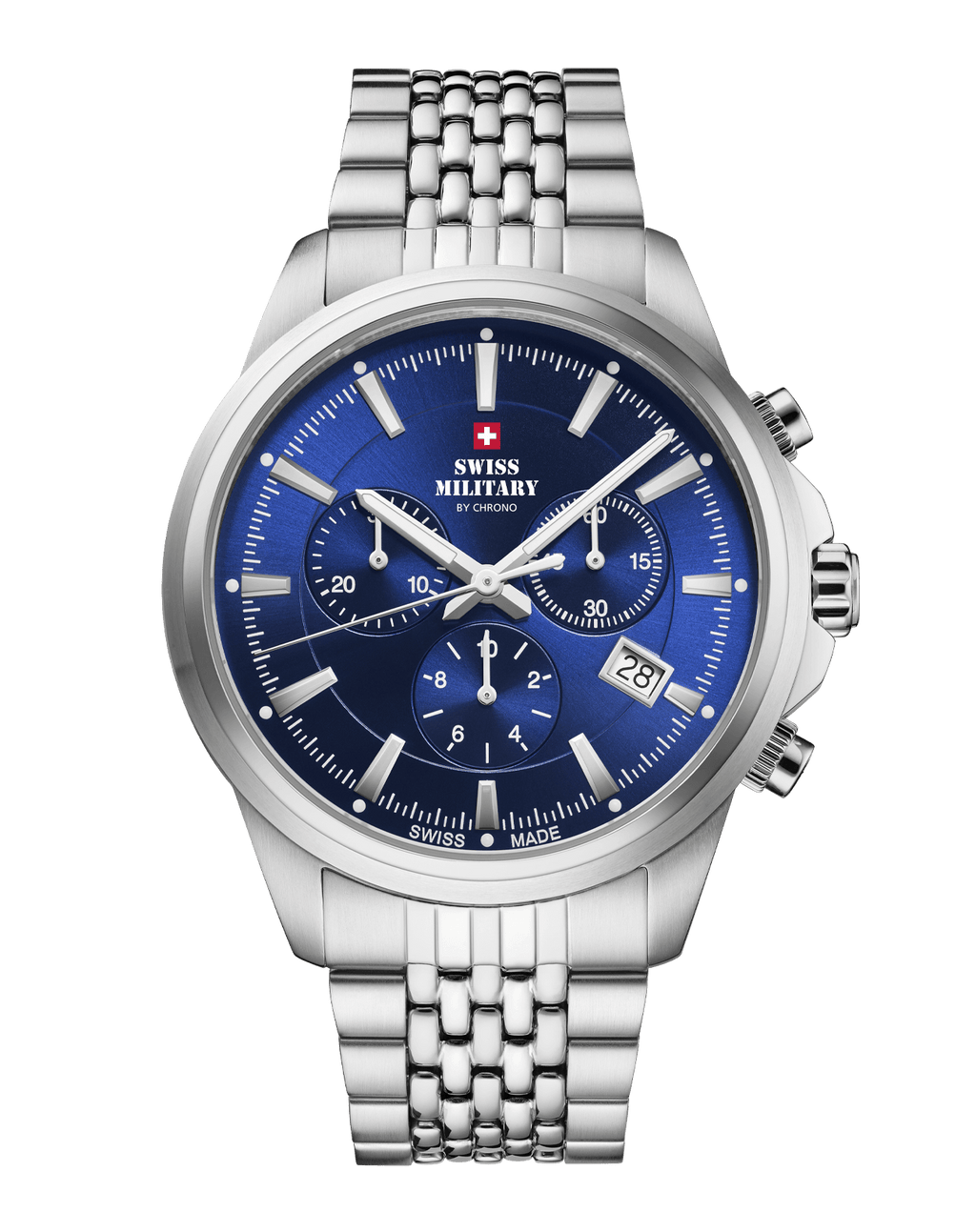 Reloj cronógrafo clásico suizo de caballero