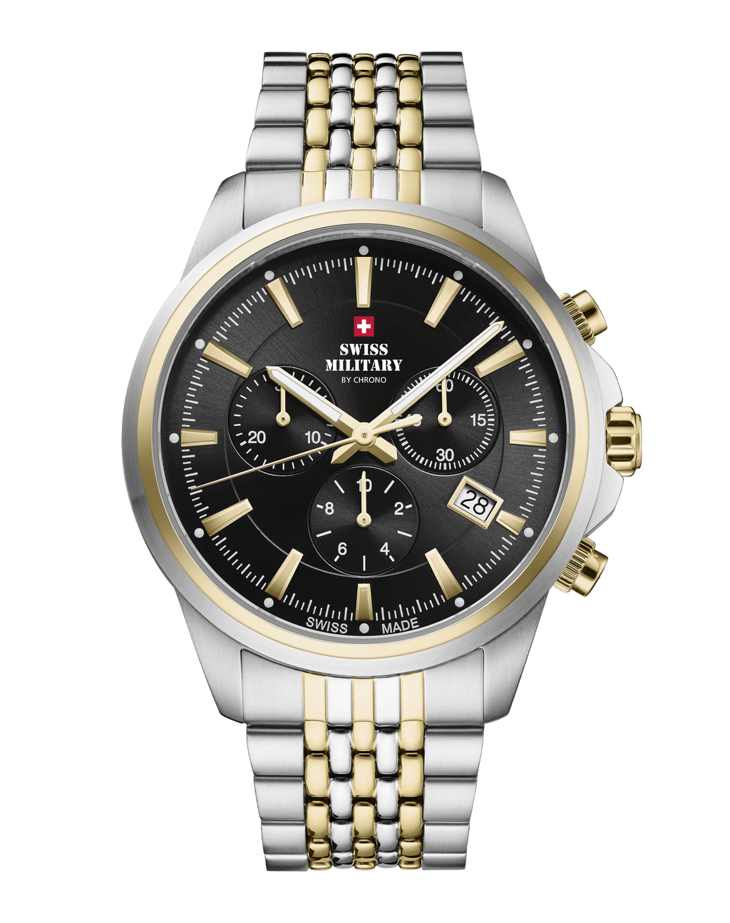 Reloj cronógrafo clásico suizo de caballero